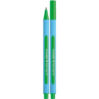 Kuličkové pero, 0,7 mm, s uzávěrem, SCHNEIDER "Slider Edge XB", zelené