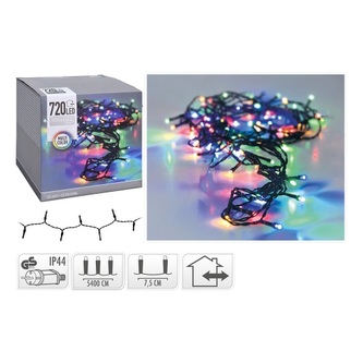 Vánoční mikrožiarovky LED 720 8 mm - barevné, 57 m