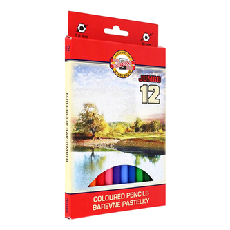 Koh-i-noor pastelky JUMBO - krajina, 12 ks Koh-i-noor pastelky JUMBO - krajina, 12 ks