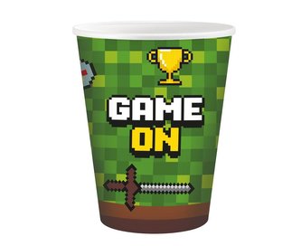 Papírový kelímek 266ml 6ks Game on - Godan