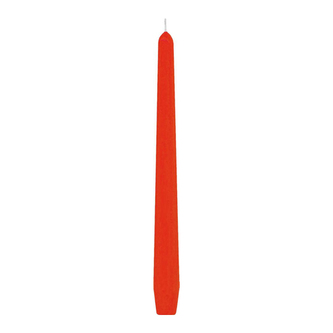 Svíčka kónická 245 mm, oranžová (10 ks v bal.)