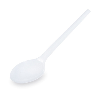 Kávová lyžička (PP) znovu použiteľná biela 13cm [50 ks]