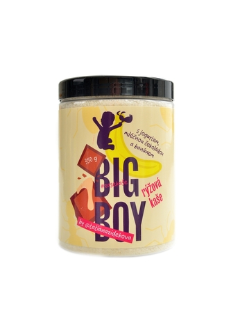 Big Boy Rýžová Kaše 350 g s jogurtem, mléčnou čokoládou a banánem