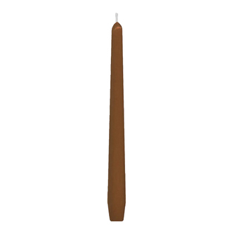 Svíčka kónická 245mm hnědá (10 ks v bal.)