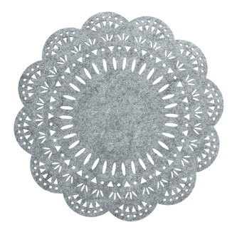 Prostírání | FOLKJA | plstěná šedá | 33x33 cm | ALL 806716