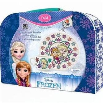 Kraina Lodu/Frozen Kubek i talerzyk w walizce