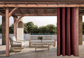 Venkovní zahradní závěs s tunýlkem JAMAICA vínová 155x280 cm (cena za 1 kus) MyBestHome Venkovní zahradní závěs s tunýlkem JAMAICA vínová 155x280 cm (cena za 1 kus) MyBestHome