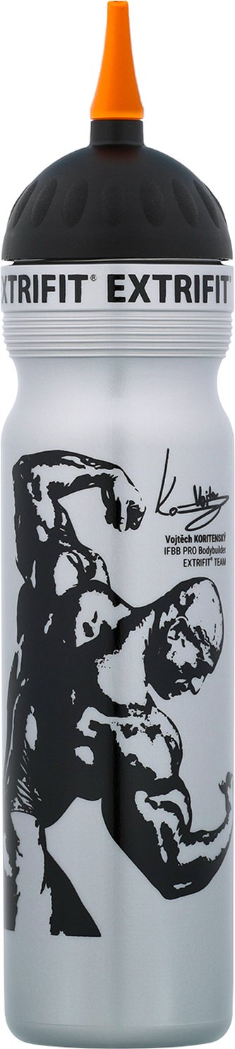 Extrifit Bidon s hubicí 1000 ml šedý šedá