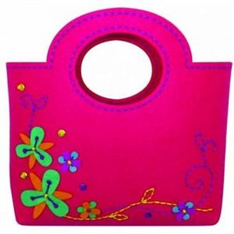 Torebka koszyczek fuksja