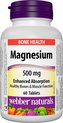 Webber Naturals Magnesium 500 mg 60 tbl