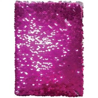 Notatnik cekinowy A5 różowy