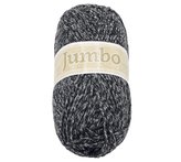 Příze JUMBO - černý melír - 100g / 147 m