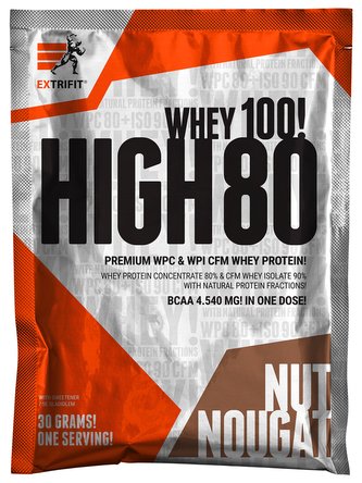 Extrifit High Whey 80 30 g nut nougat (nugát)