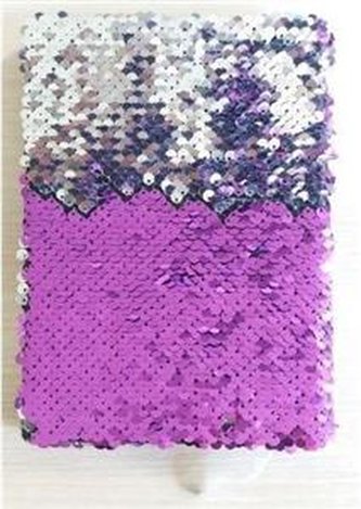 Notatnik cekinowy fioletowy STN 2631