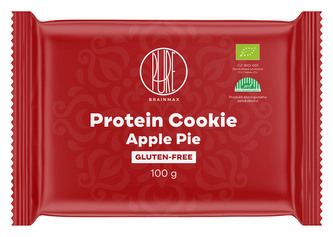 BrainMax Pure Protein Cookie, Apple Pie, Jablečný koláč, BIO, 100 g