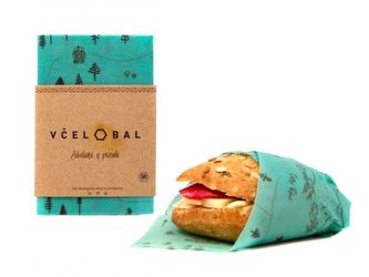 Včelobal voskovaný bavlněný ubrousek velikost M - Turista Včelobal voskovaný bavlněný ubrousek velikost M - Turista