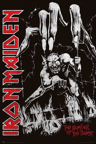 Plakát Iron Maiden: Number Of The Beast (61 x 91,5 cm)