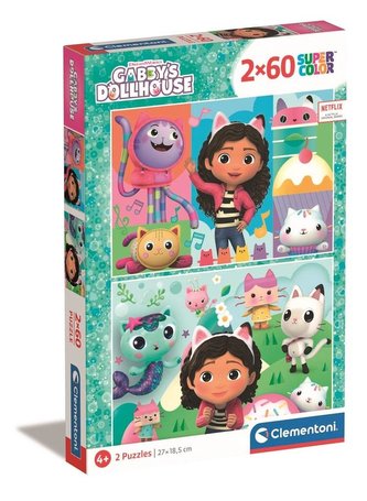 Clementoni Puzzle Gábinin kouzelný domek 2x60 dílků