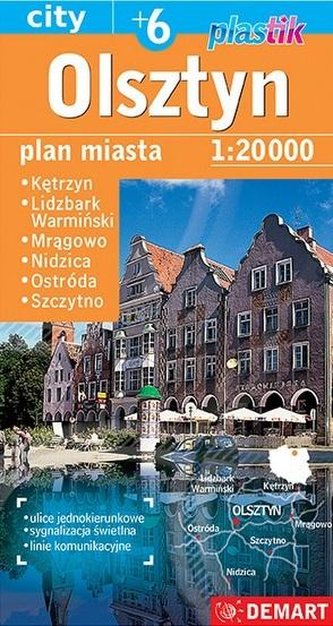 Plan miasta Olsztyn +6 1:20 000 w.2023 Plan miasta Olsztyn +6 1:20 000 w.2023