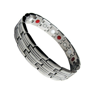 Euro Trade Plus Multifunkční magnetický náramek šířka 13 mm - stříbrný Euro Trade Plus Multifunkční magnetický náramek šířka 13 mm - stříbrný