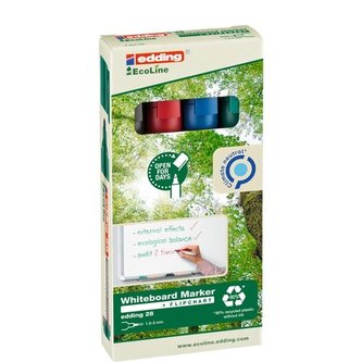 Popisovač na bílé tab. Ecoline EDDING 28,sada 4 ks