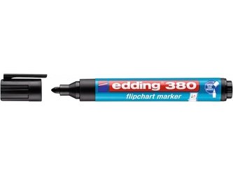 Popisovač na bílou tabuli a flipchart "380", černá, 1,5-3mm, kuželový hrot, EDDING
