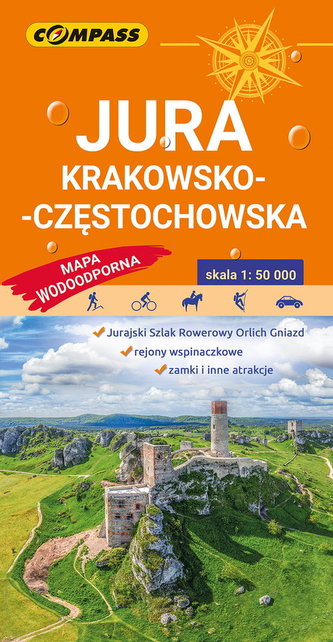 Jura Krakowsko-Częstochowska Mapa wodoodporna