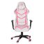 Herní křeslo Marvo CH-106, bílo-růžové, polohovatelné