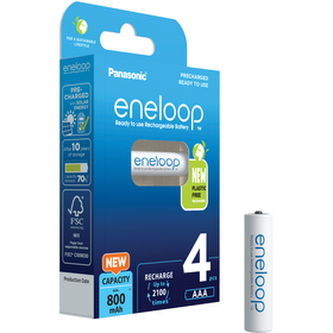 Dobíjecí baterie "Eneloop", AAA, 4 x 800 mAh Ni-MH, PANASONIC