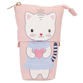 Zvětšovací taštička na pastelky Princess Mimi, Růžová, Lou