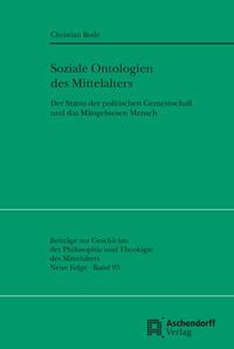 Soziale Ontologien des Mittelalters