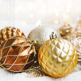 UBROUSKY VÁNOČNÍ KOULE 3VRSTVÉ 33X33CM