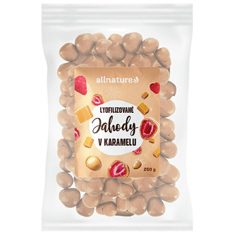Allnature Mrazem sušené jahody v karamelu 250 g