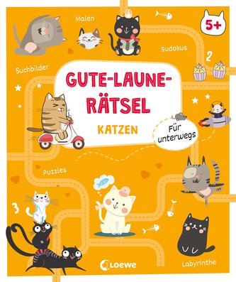 Gute-Laune-Rätsel für unterwegs - Katzen