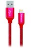 Colorway Datový Kabel USB/ Apple Lightning/ 2.1A/ 1m/ Červený
