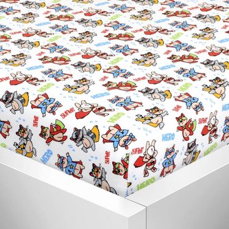 Prostěradlo jersey s elastanem - zvířecí superhrdinové - 90x200 cm