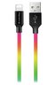 Colorway Datový Kabel USB/ Apple Lightning/ 2.4A/ 1m/ Multicolor
