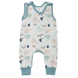 Kojenecké zateplené dupačky New Baby Šťastní Sloníci zelená - velikost 86 (12-18m)
