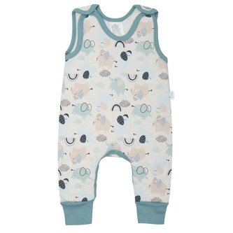 Kojenecké zateplené dupačky New Baby Šťastní Sloníci zelená - velikost 74 (6-9m)