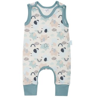 Kojenecké bavlněné dupačky New Baby Šťastní Sloníci zelená - velikost 62 (3-6m)
