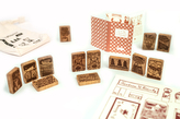 DWOOD Kavárnička u Růženky 13 dílů - doplněk k dřevěné stavebnici s příběhem - v pytlíku