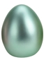 Keramické vajíčko metalické zelené 8x6,5 cm