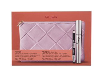 Pupa Vamp! řasenka Vamp! 9 ml + tužka na oči Multiplay 0,8 g 09 Deep Black + kosmetická taštička