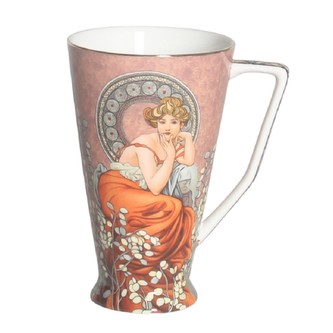 HOME ELEMENTS Hrnek 500 ml, Mucha tmavý