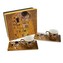 HOME ELEMENTS Espresso set 2 šálky, 90 ml, s podtácky, Klimt, Polibek zlatý