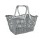 NÁKUPNÍ KOŠÍK 15 L, 40X29X22,5 CM, SEVERSKÁ ŠEDÁ