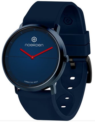 NOERDEN chytré elegantní hybridní hodinky LIFE2 Navy/ dotykové sklíčko/ 5 ATM/ výdrž až 6 měsíců/ námoř. modř/ CZ app