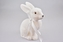 Dekorační zajíc bílý 15 cm