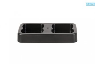 Základna pro koše na tříděný odpad Fit Bin 2 x 53 l, černá