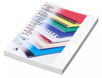 Vázací kryt Eurosupplies kartonový Copylux A4 200g/m2 100ks, imitace mramoru šedý